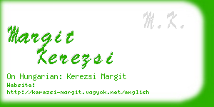 margit kerezsi business card